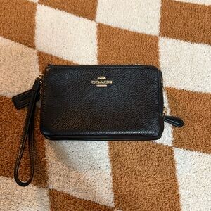 Coach Double Zip Wallet wristlet